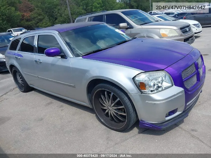 2007 Dodge Magnum VIN: 2D4FV47V07H842642 Lot: 40375420