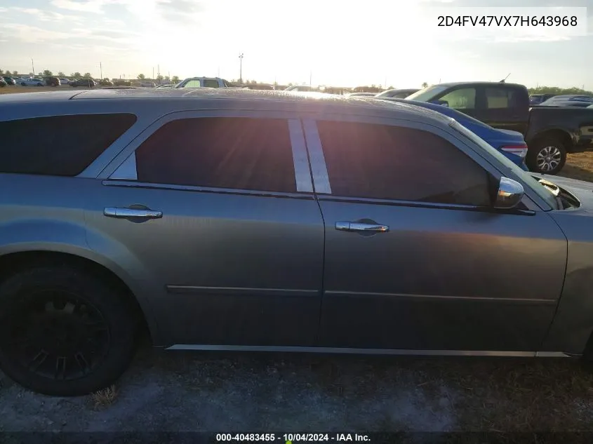 2007 Dodge Magnum VIN: 2D4FV47VX7H643968 Lot: 40483455