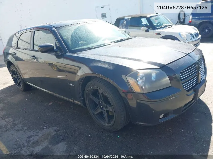 2007 Dodge Magnum Rt VIN: 2D4GV57287H657125 Lot: 40490334