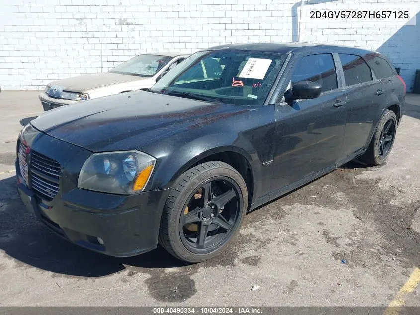 2007 Dodge Magnum Rt VIN: 2D4GV57287H657125 Lot: 40490334