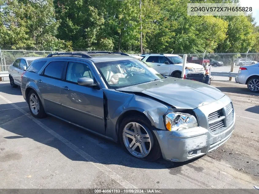 2007 Dodge Magnum Rt VIN: 2D4GV572X7H655828 Lot: 40561783