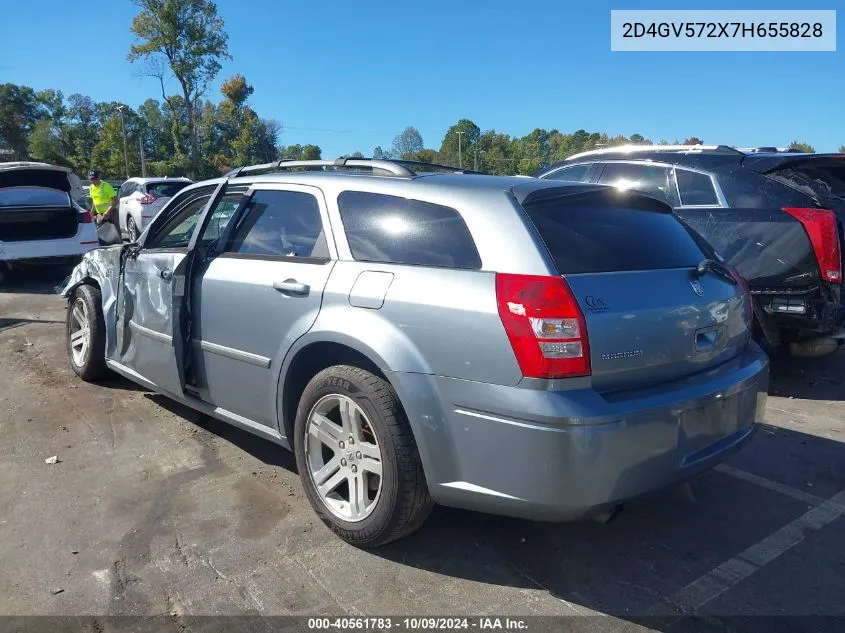 2007 Dodge Magnum Rt VIN: 2D4GV572X7H655828 Lot: 40561783