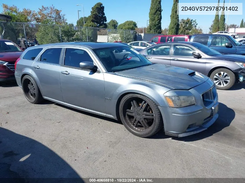 2007 Dodge Magnum Rt VIN: 2D4GV572978791402 Lot: 40658810