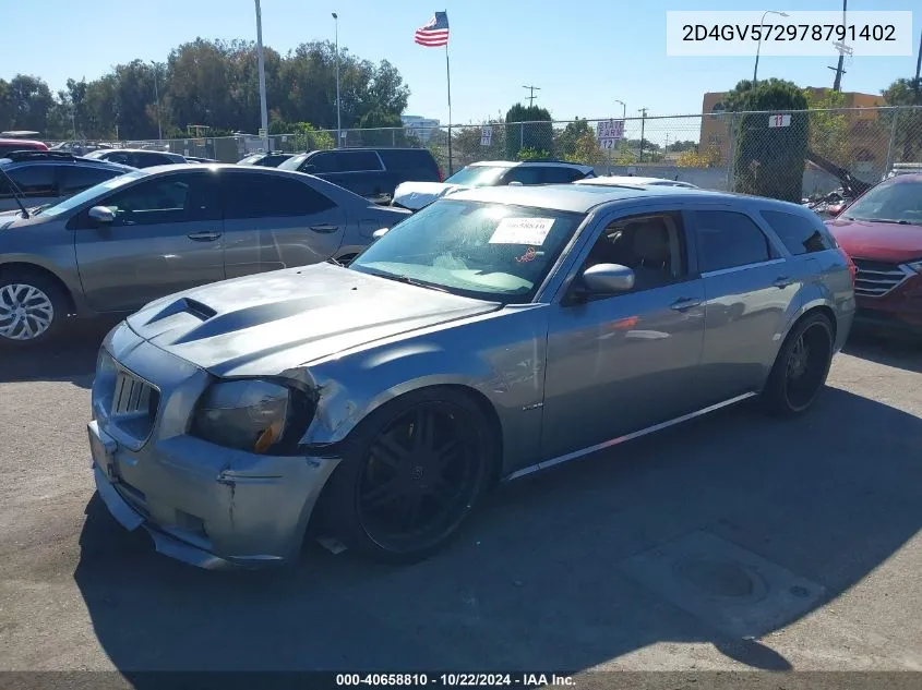 2007 Dodge Magnum Rt VIN: 2D4GV572978791402 Lot: 40658810