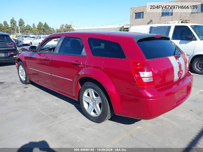 2007 Dodge Magnum VIN: 2D4FV47V97H666139 Lot: 40690140