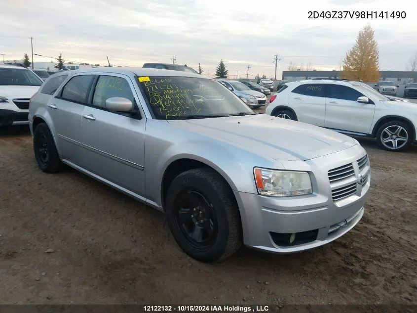 2008 Dodge Magnum Sxt VIN: 2D4GZ37V98H141490 Lot: 12122132