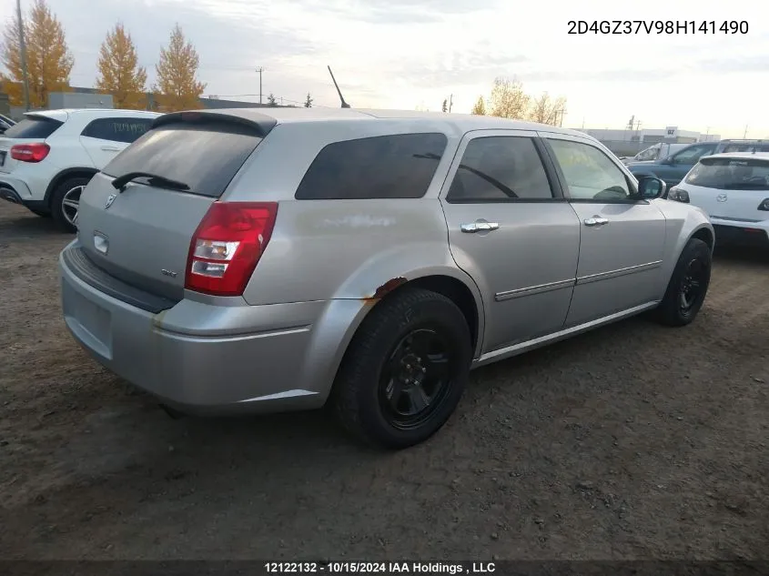 2D4GZ37V98H141490 2008 Dodge Magnum Sxt