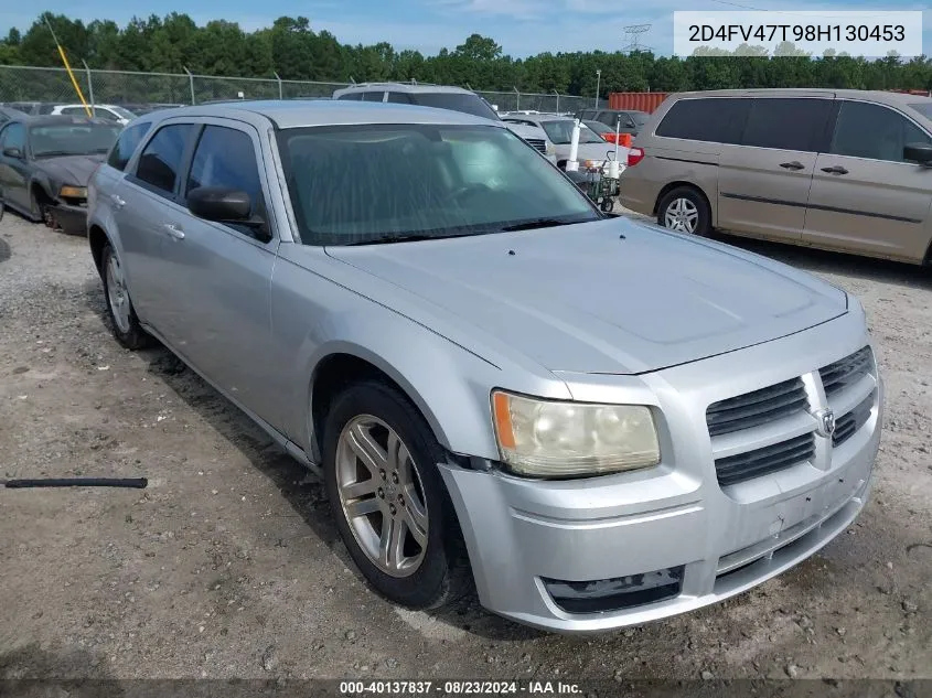 2008 Dodge Magnum VIN: 2D4FV47T98H130453 Lot: 40137837