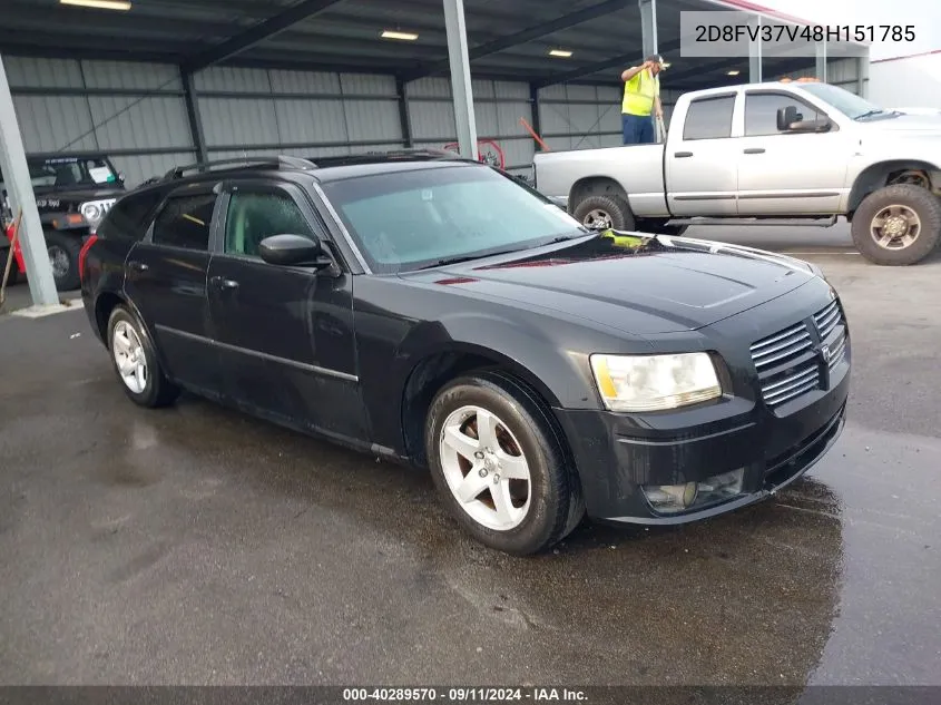 2008 Dodge Magnum Sxt VIN: 2D8FV37V48H151785 Lot: 40289570