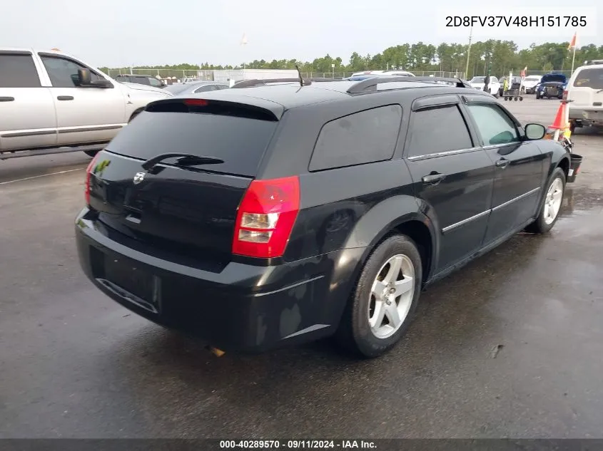 2D8FV37V48H151785 2008 Dodge Magnum Sxt