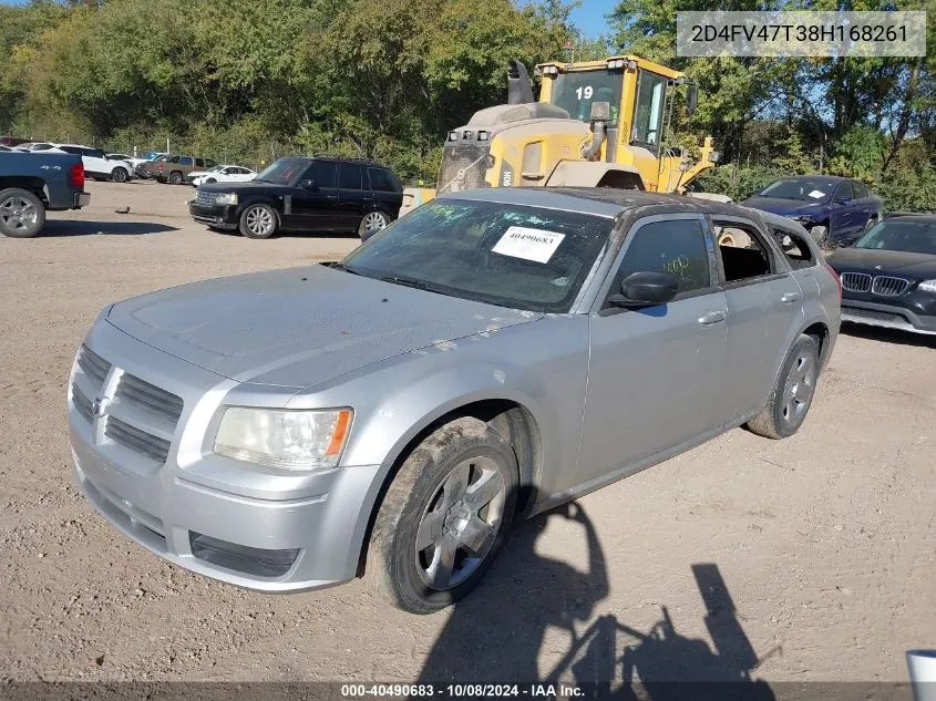 2008 Dodge Magnum VIN: 2D4FV47T38H168261 Lot: 40490683