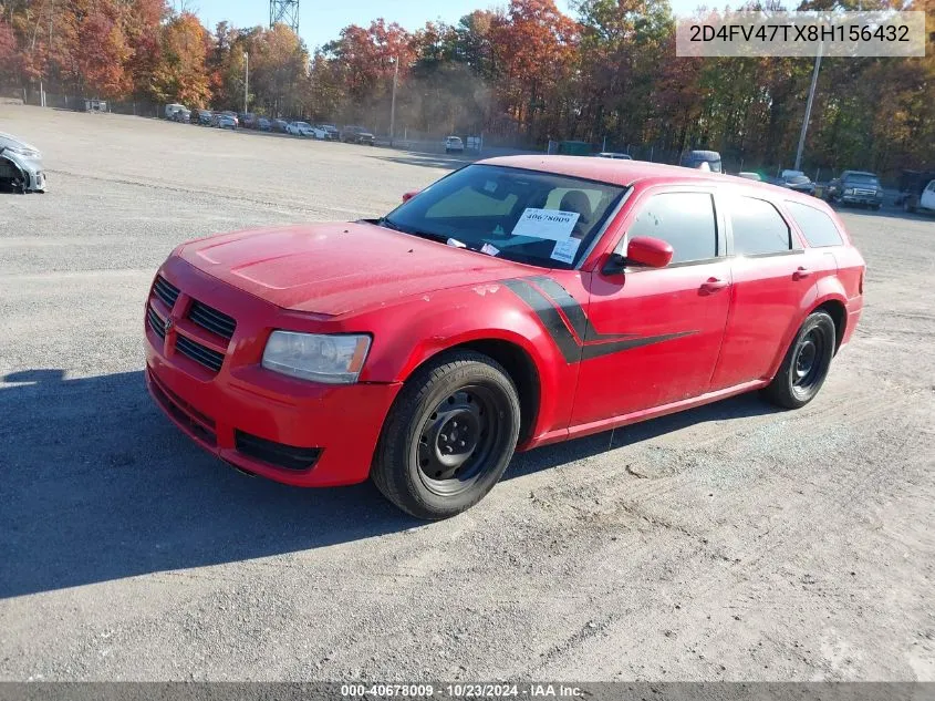 2008 Dodge Magnum VIN: 2D4FV47TX8H156432 Lot: 40678009