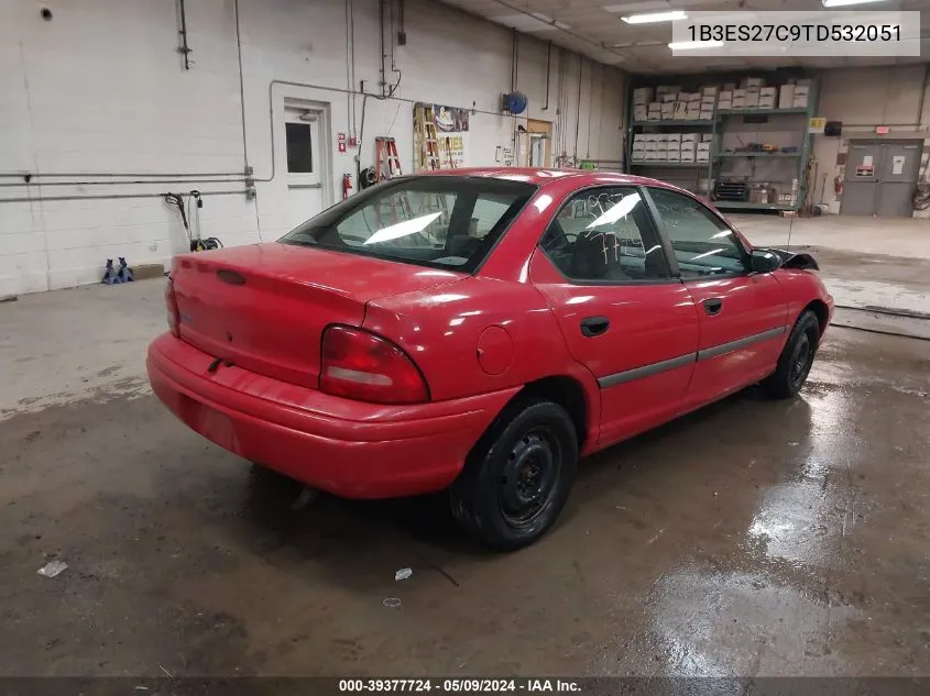 1996 Dodge Neon VIN: 1B3ES27C9TD532051 Lot: 39377724