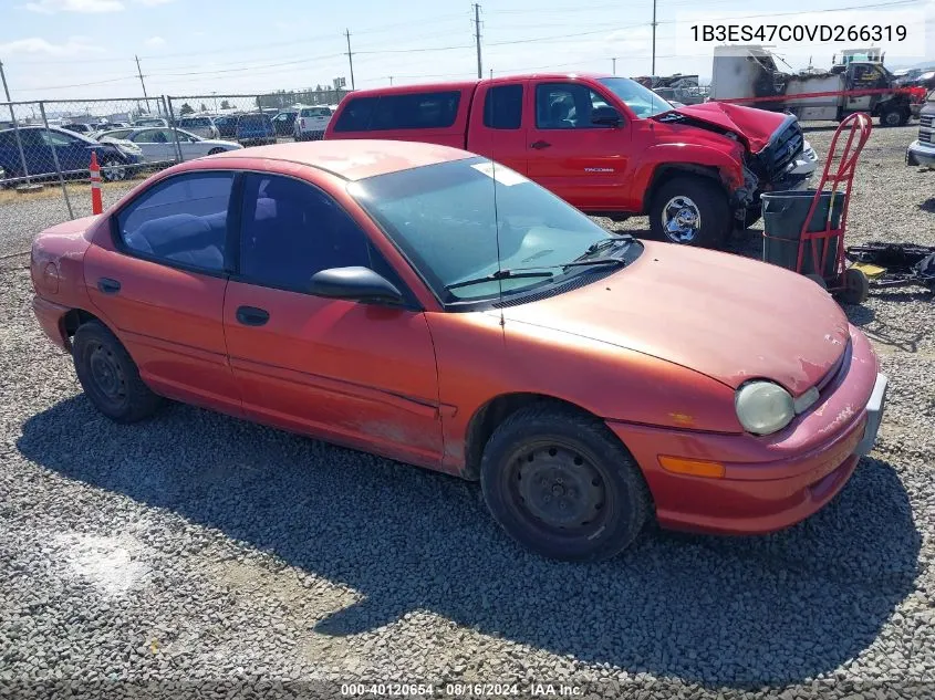 1997 Dodge Neon Highline VIN: 1B3ES47C0VD266319 Lot: 40120654