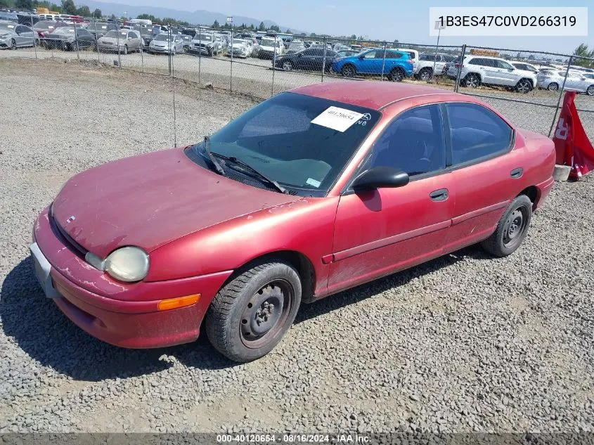 1997 Dodge Neon Highline VIN: 1B3ES47C0VD266319 Lot: 40120654