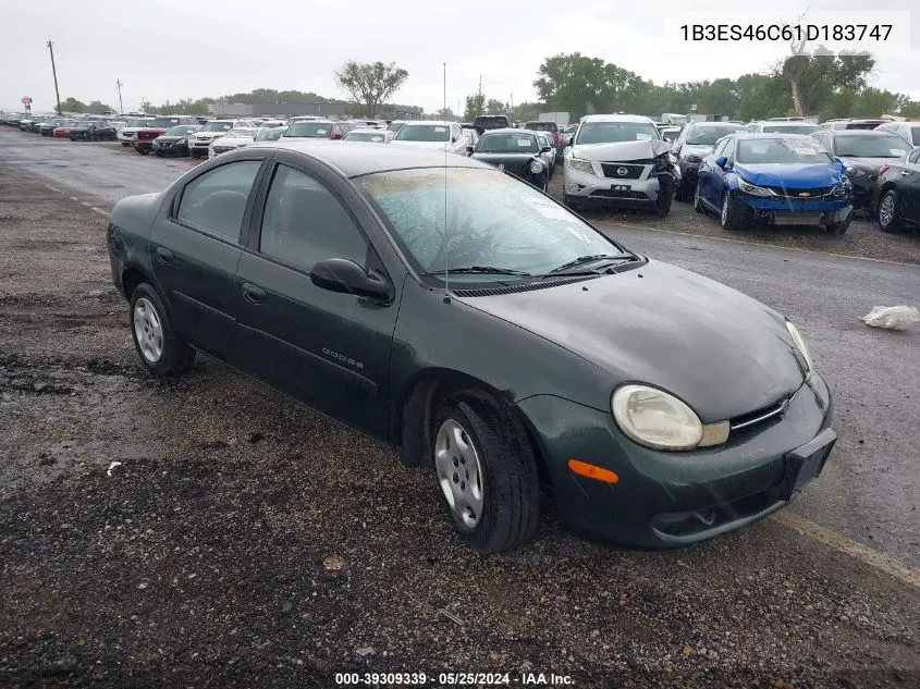 2001 Dodge Neon Highline VIN: 1B3ES46C61D183747 Lot: 39309339