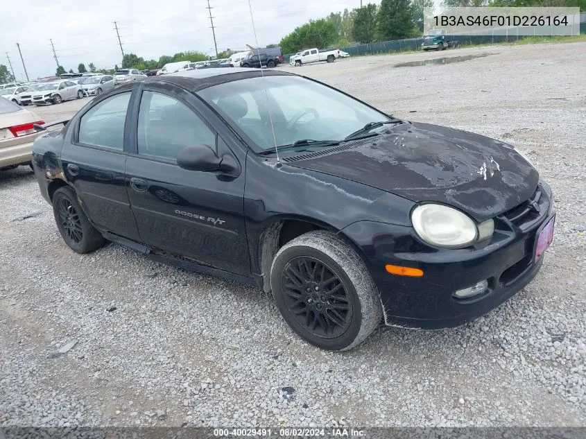 2001 Dodge Neon Se VIN: 1B3AS46F01D226164 Lot: 40029491