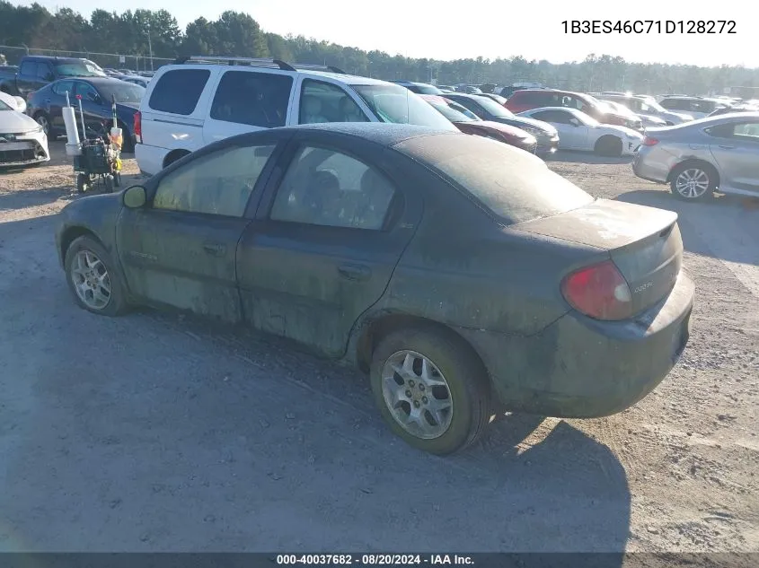 2001 Dodge Neon Se/Es VIN: 1B3ES46C71D128272 Lot: 40037682