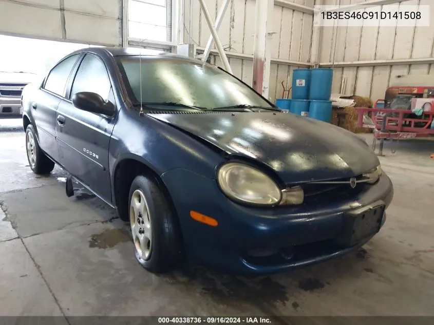 2001 Dodge Neon Se VIN: 1B3ES46C91D141508 Lot: 40338736