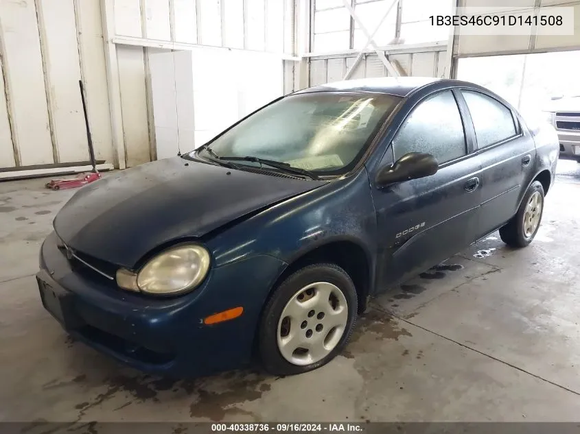 2001 Dodge Neon Se VIN: 1B3ES46C91D141508 Lot: 40338736