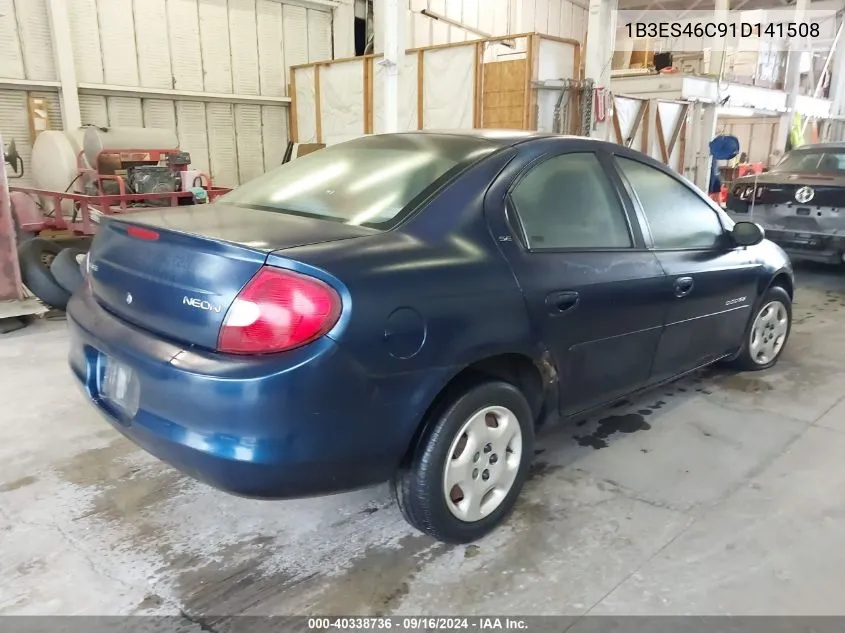 2001 Dodge Neon Se VIN: 1B3ES46C91D141508 Lot: 40338736