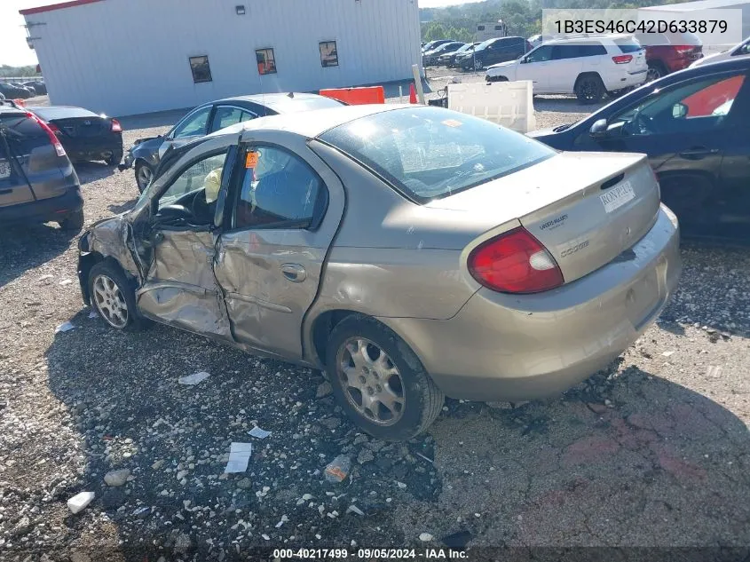 2002 Dodge Neon Se VIN: 1B3ES46C42D633879 Lot: 40217499