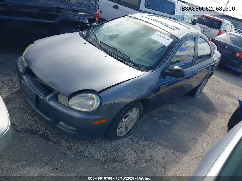 2002 Dodge Neon Sxt VIN: 1B3AS56C52D530300 Lot: 40610708