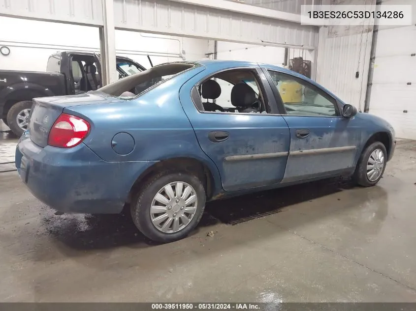 1B3ES26C53D134286 2003 Dodge Neon Se