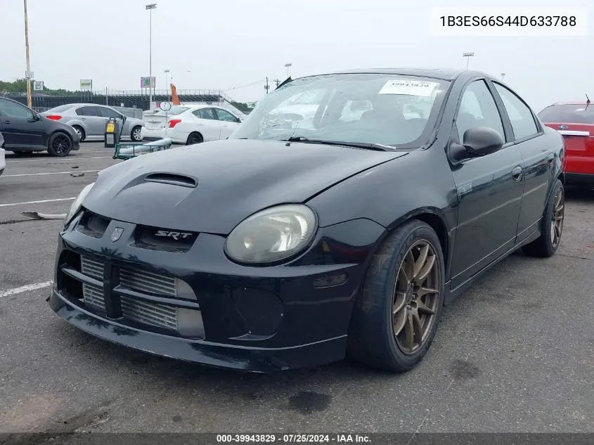 2004 Dodge Srt4 VIN: 1B3ES66S44D633788 Lot: 39943829