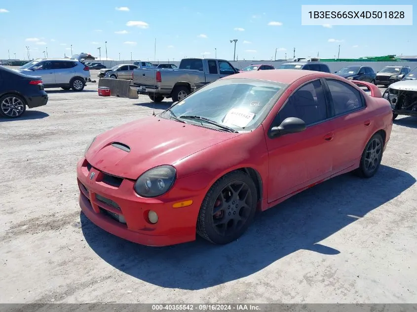 2004 Dodge Neon Srt-4 VIN: 1B3ES66SX4D501828 Lot: 40355542