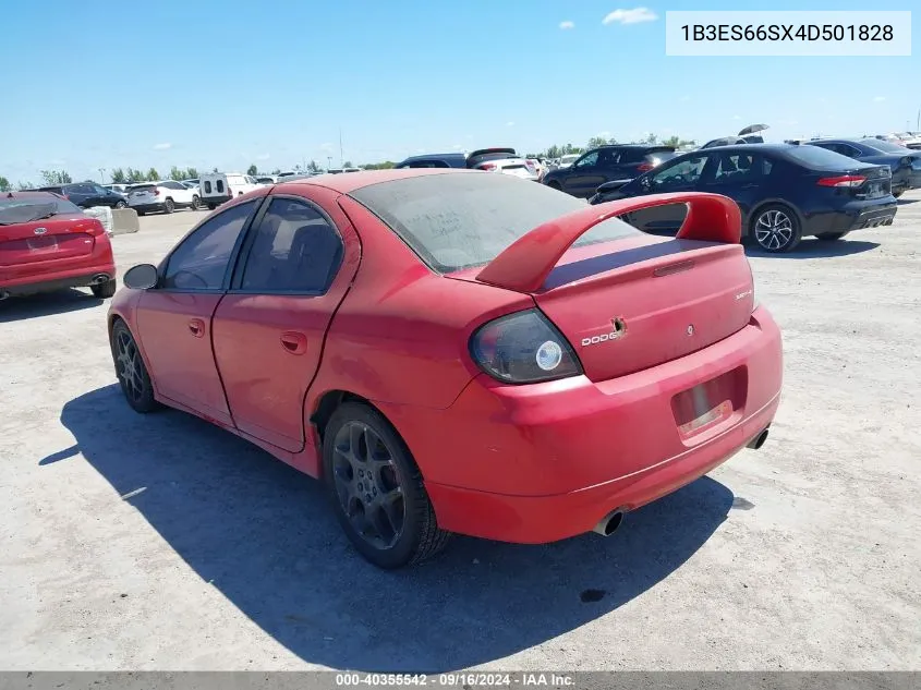 2004 Dodge Neon Srt-4 VIN: 1B3ES66SX4D501828 Lot: 40355542