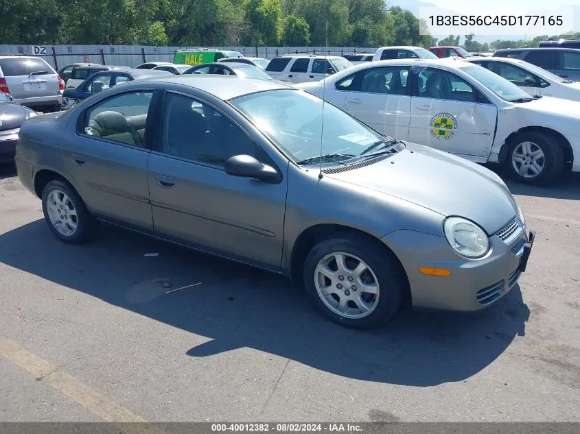 2005 Dodge Neon Sxt VIN: 1B3ES56C45D177165 Lot: 40012382