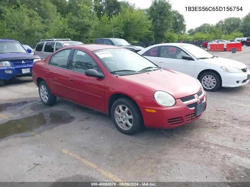 2005 Dodge Neon Sxt VIN: 1B3ES56C65D156754 Lot: 40060878