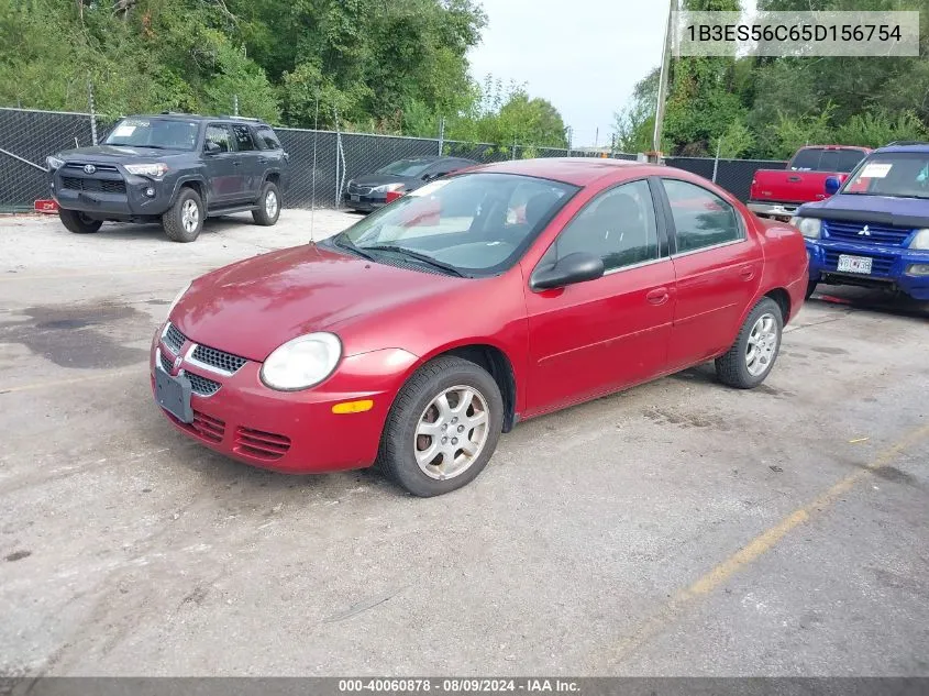 2005 Dodge Neon Sxt VIN: 1B3ES56C65D156754 Lot: 40060878