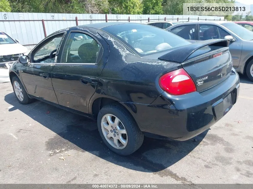 2005 Dodge Neon Sxt VIN: 1B3ES56C85D213813 Lot: 40074372