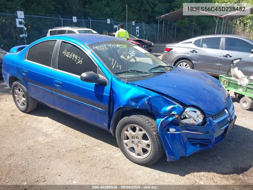 2005 Dodge Neon Sxt VIN: 1B3ES56C45D238482 Lot: 40269936