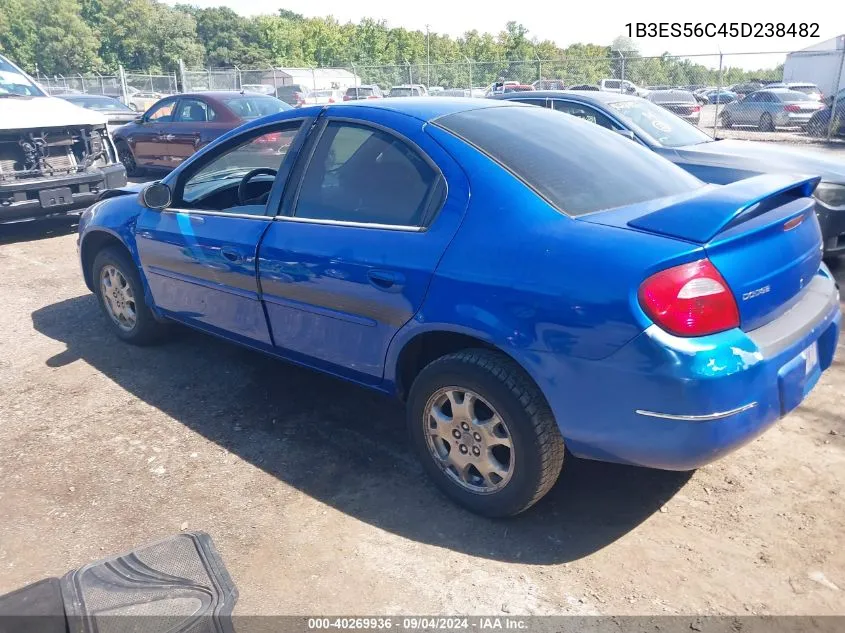 2005 Dodge Neon Sxt VIN: 1B3ES56C45D238482 Lot: 40269936