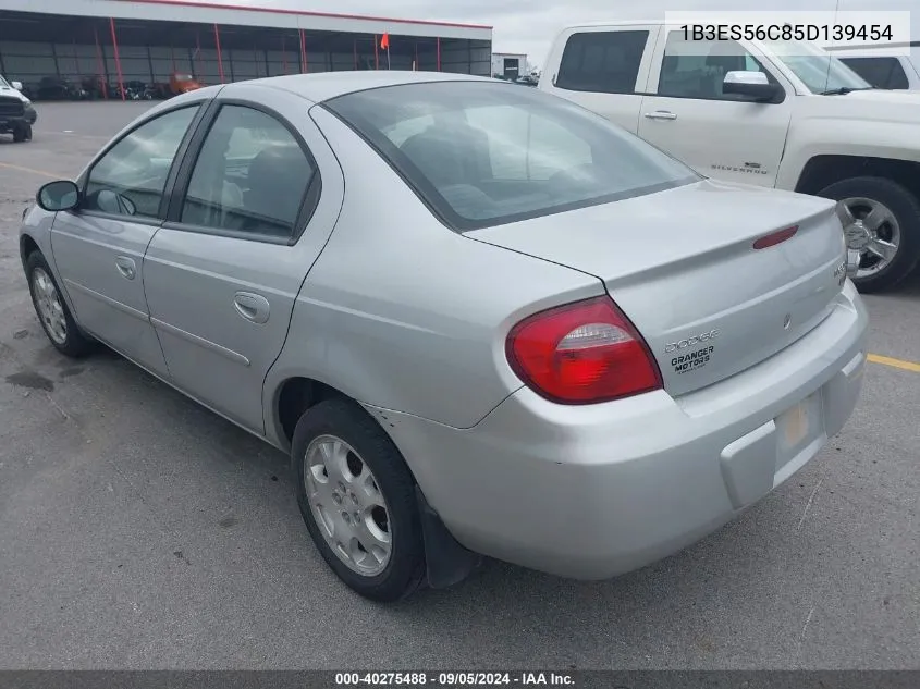 2005 Dodge Neon Sxt VIN: 1B3ES56C85D139454 Lot: 40275488