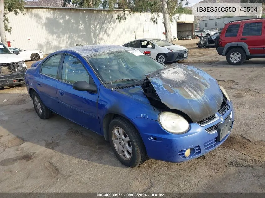 1B3ES56C55D145504 2005 Dodge Neon Sxt