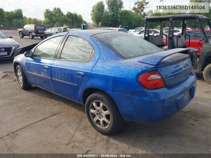 1B3ES56C55D145504 2005 Dodge Neon Sxt