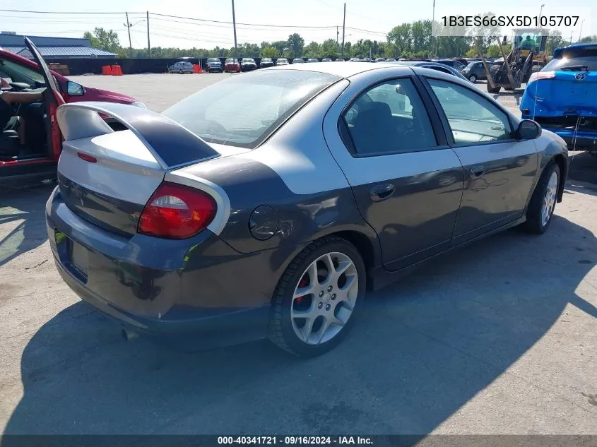 2005 Dodge Srt4 VIN: 1B3ES66SX5D105707 Lot: 40341721