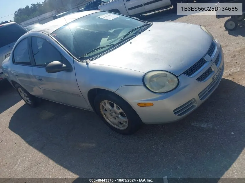 2005 Dodge Neon Sxt VIN: 1B3ES56C25D134685 Lot: 40443370