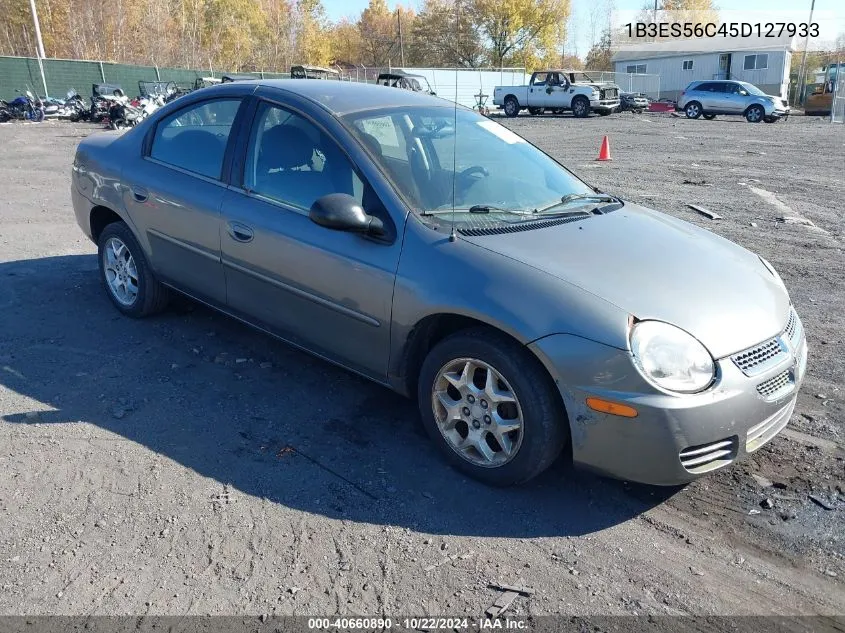 2005 Dodge Neon Sxt VIN: 1B3ES56C45D127933 Lot: 40660890