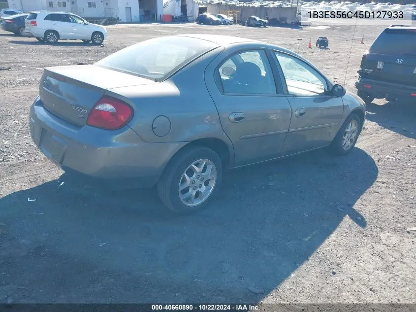 2005 Dodge Neon Sxt VIN: 1B3ES56C45D127933 Lot: 40660890