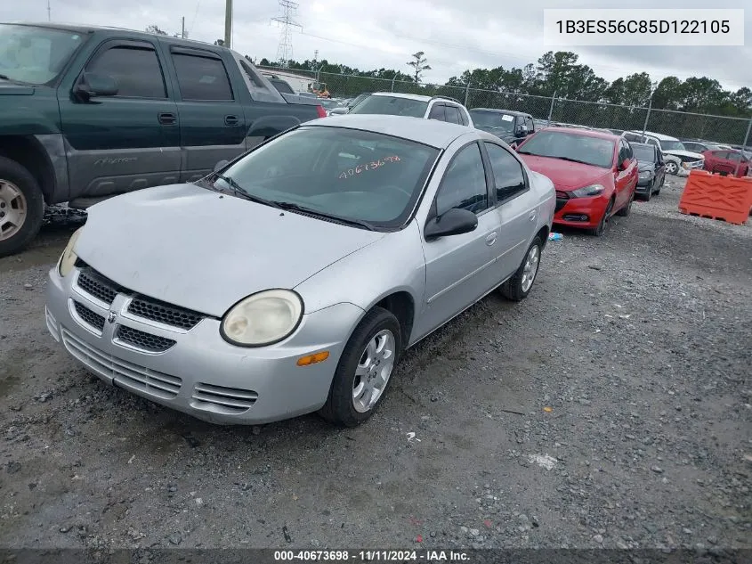 2005 Dodge Neon Sxt VIN: 1B3ES56C85D122105 Lot: 40673698