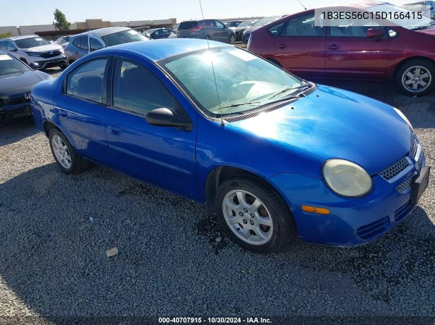 2005 Dodge Neon Sxt VIN: 1B3ES56C15D166415 Lot: 40707915