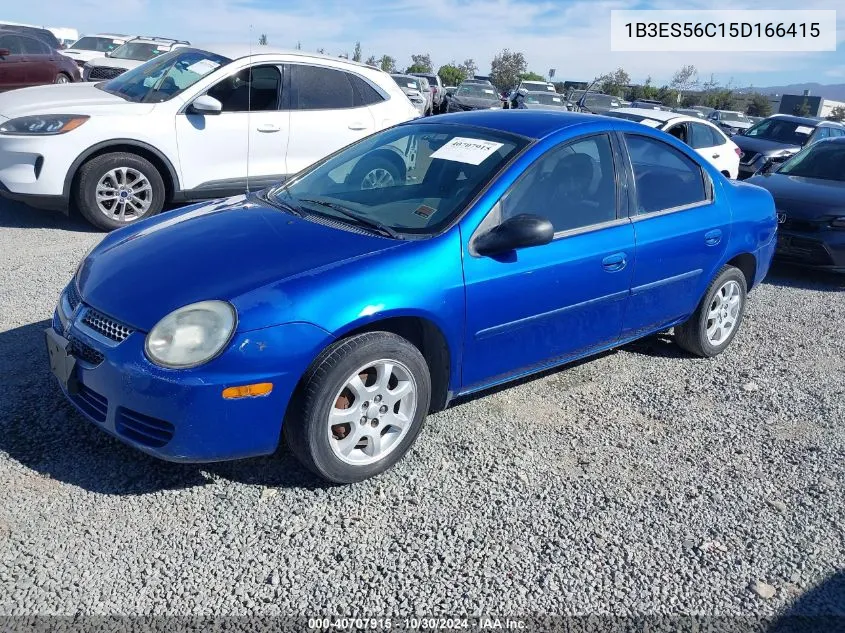 2005 Dodge Neon Sxt VIN: 1B3ES56C15D166415 Lot: 40707915