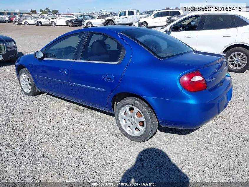 1B3ES56C15D166415 2005 Dodge Neon Sxt