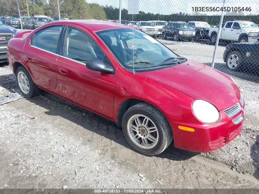 2005 Dodge Neon Sxt VIN: 1B3ES56C45D105446 Lot: 40735153