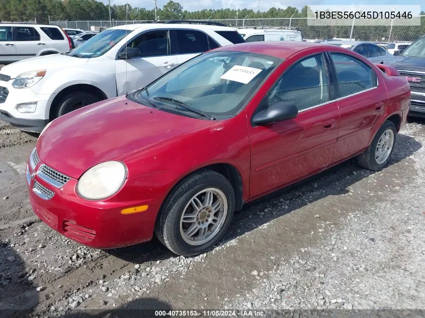 2005 Dodge Neon Sxt VIN: 1B3ES56C45D105446 Lot: 40735153